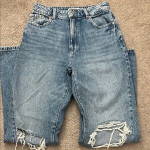 Garage wide leg jeans. Medium wash